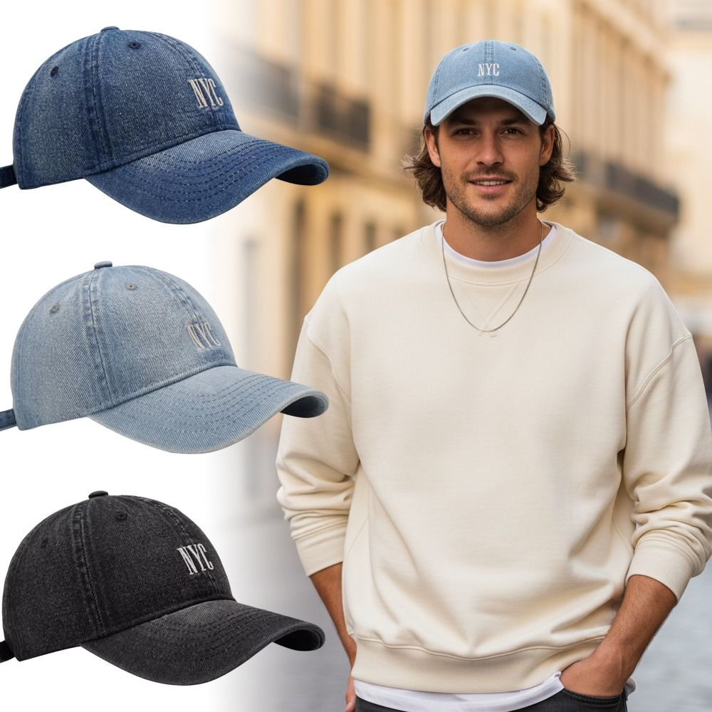 Embroidery Nyc - Vintage Casual NYC Embroidery Baseball Caps