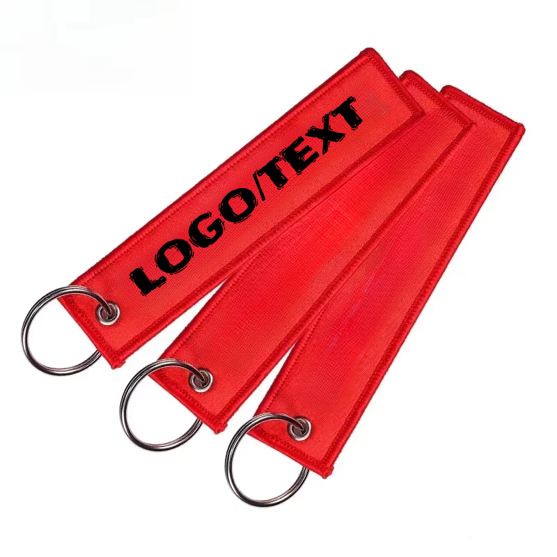 Embroidery Ribbon - Custom Logo Aviation Bag Ribbon Keyring