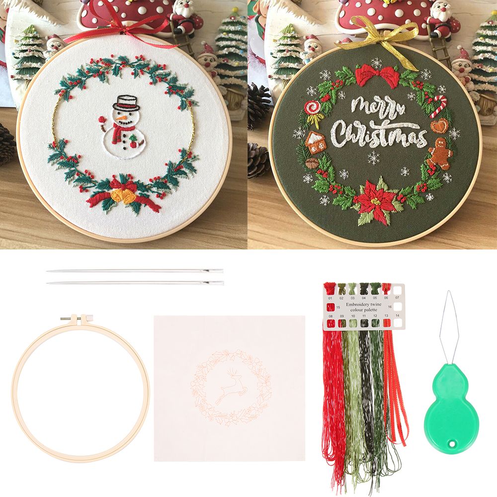 Embroidery Xmas Ornaments - Arts Sewing Accessories Needle Thread Needle