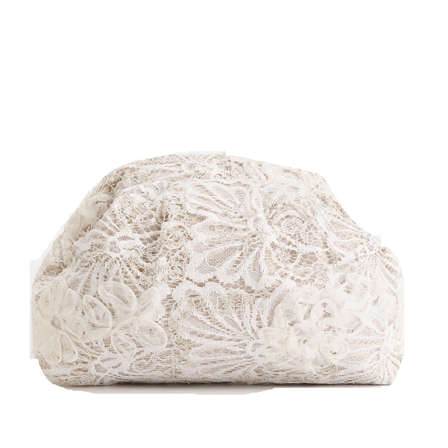Embroidery Bali - Lace Clouds Clutch Bag,Floral Embroidery,Boho,Summer Beach