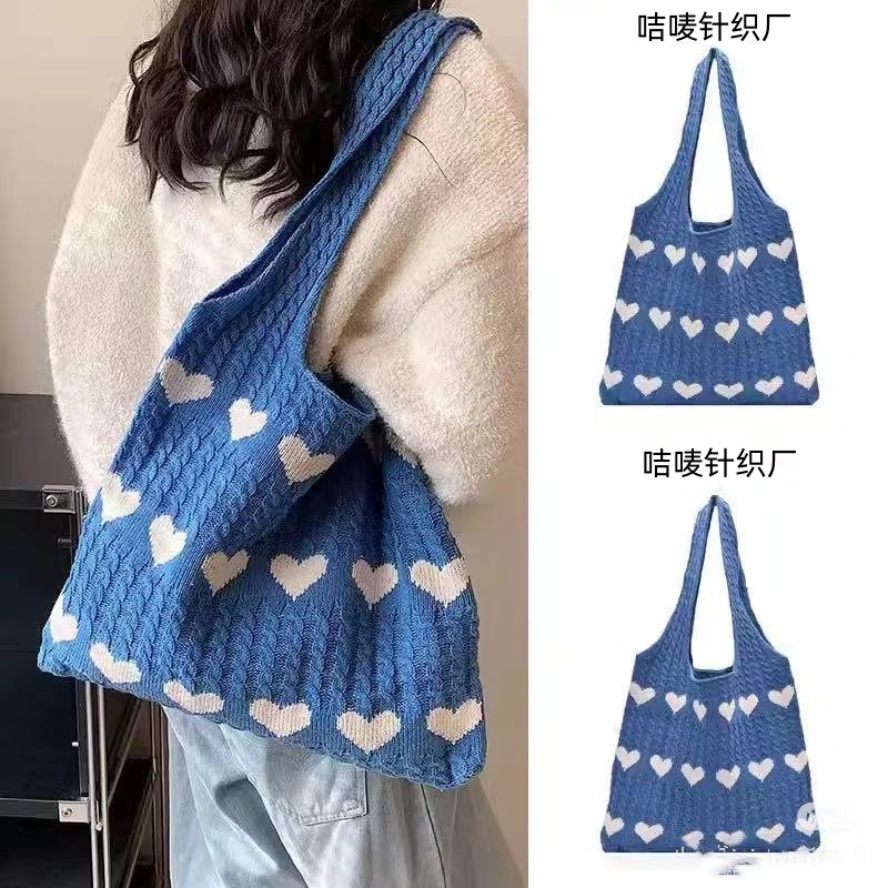 Embroidery University - Shoulder Bag Large Women'S Eco Knitted