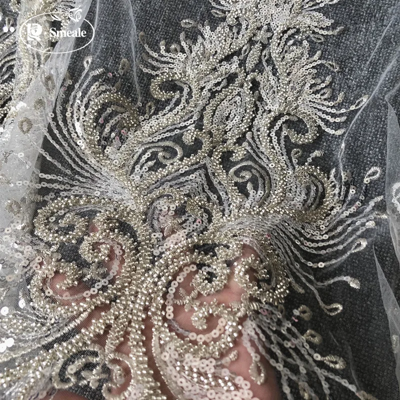 Embroidery Design 3D - 3 Design Silver Encrypted Beaded Embroidery