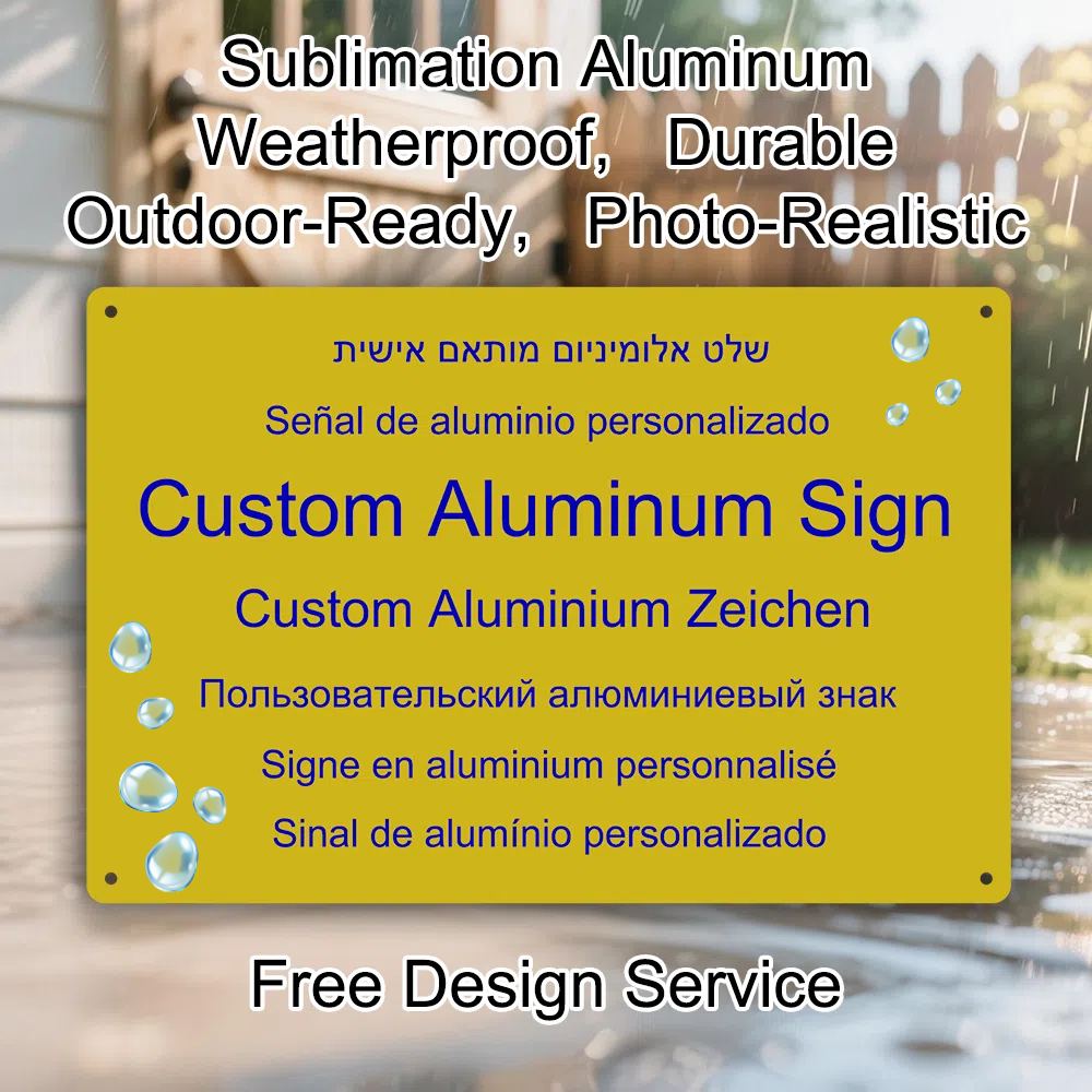 Embroidery Garden - Custom Aluminum Sign Personalized Photo Printing