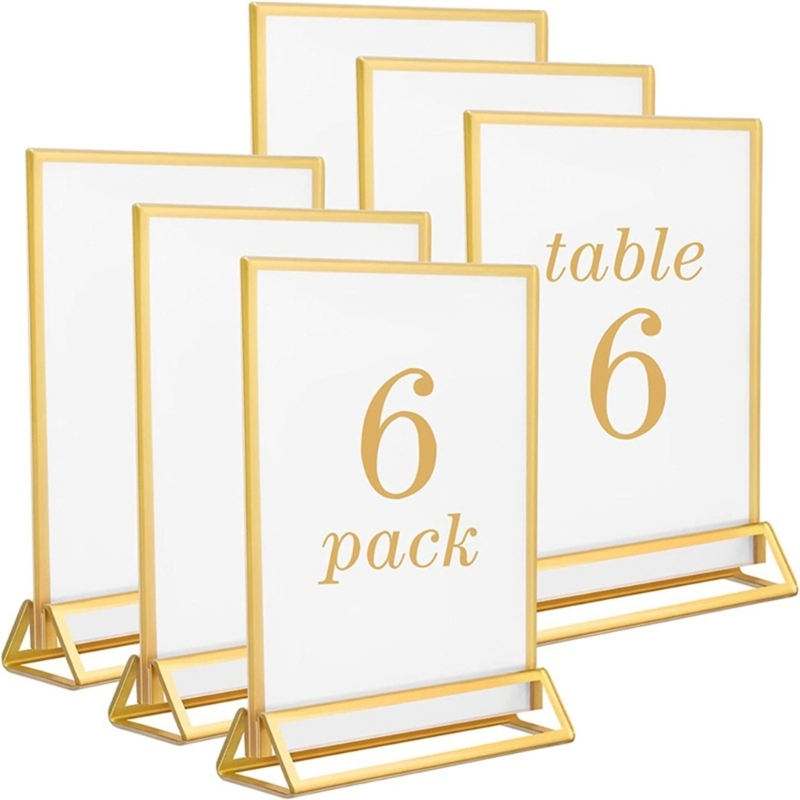 Embroidery Studio - Clear Acrylic Wedding Table Number Stand