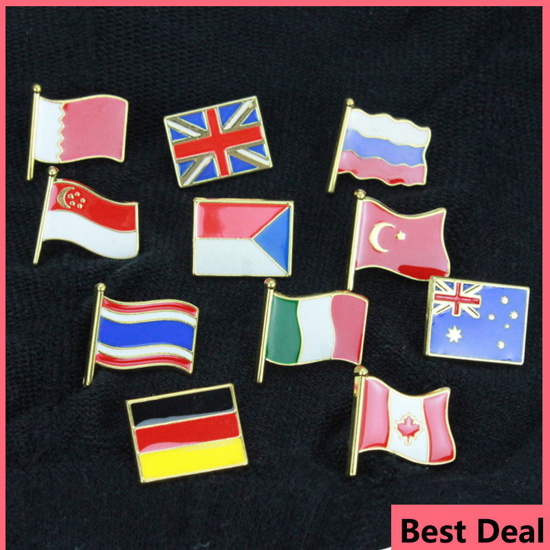 Embroidery Australia - 2024 New National Flags PIN Enamel