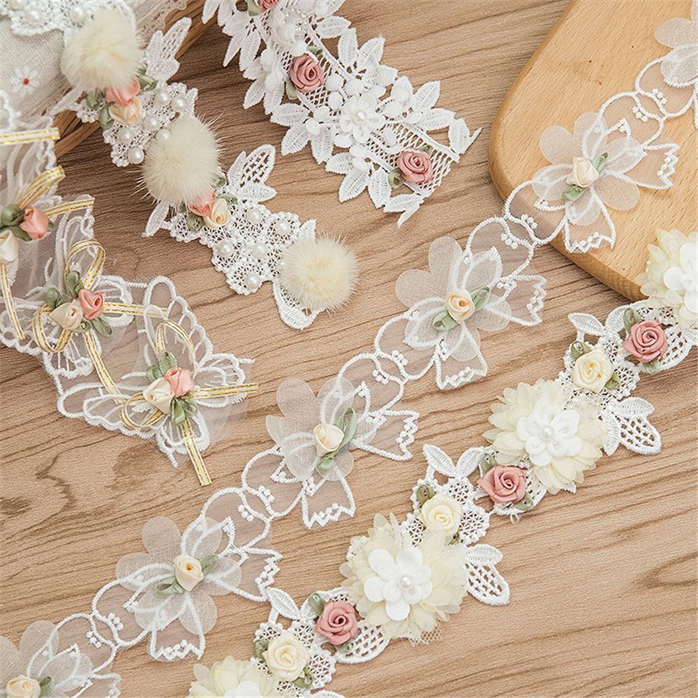 Embroidery Design 3D - 3D Flower Flower Embroidered Lace Decorative