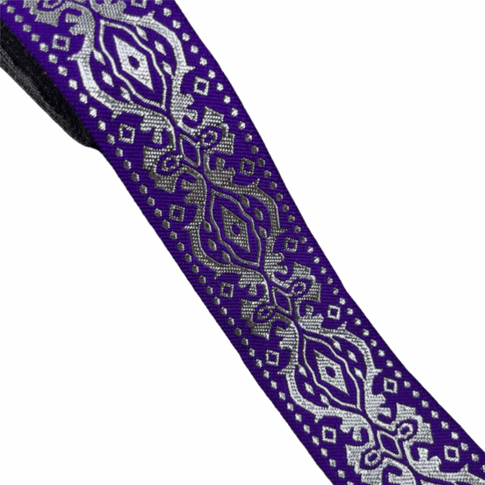 Embroidery Ribbon - Silver Glitter Embroidery Ribbon Trim Traditional