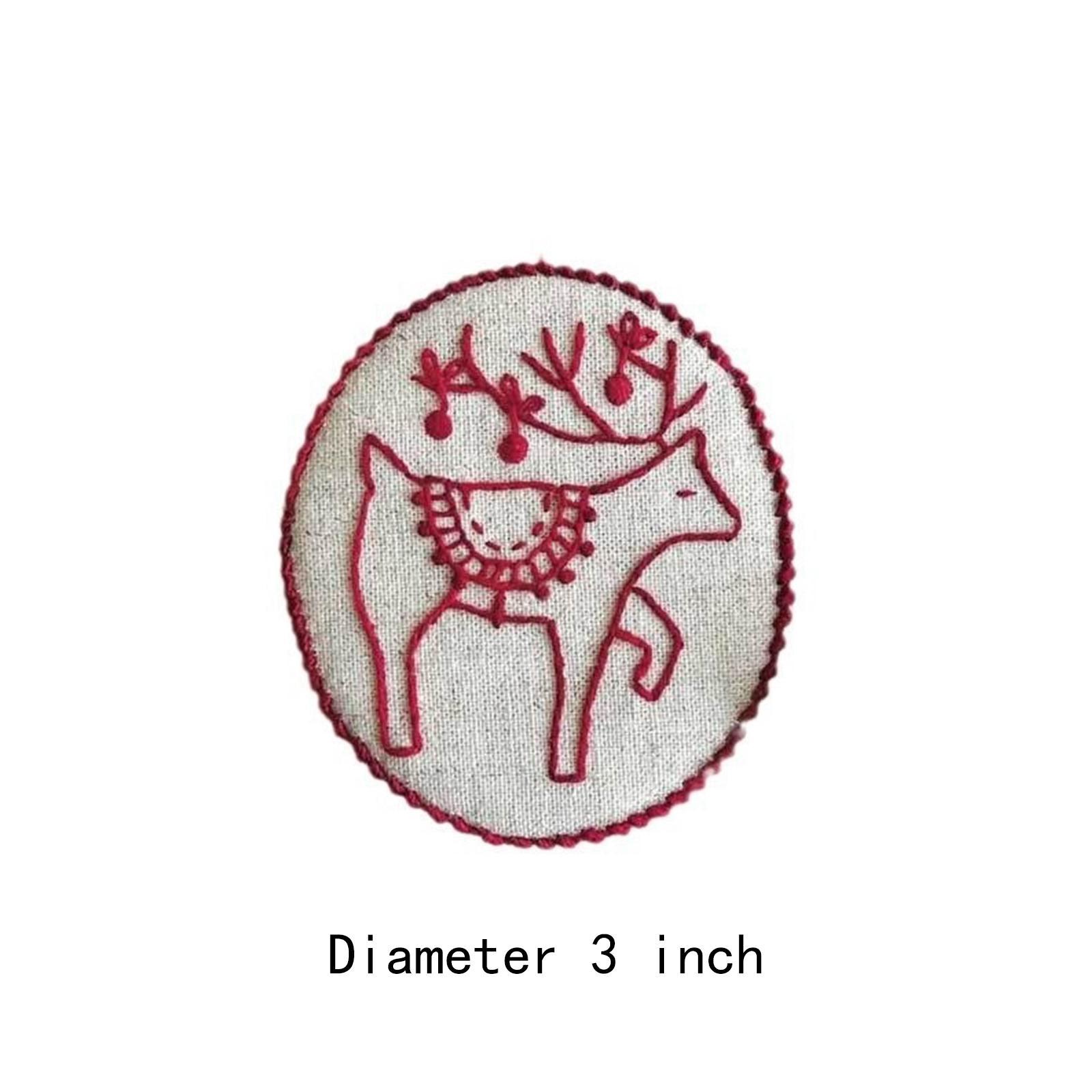 Embroidery Xmas Ornaments - Hand Embroidery Christmas Ornaments Kit Xmas