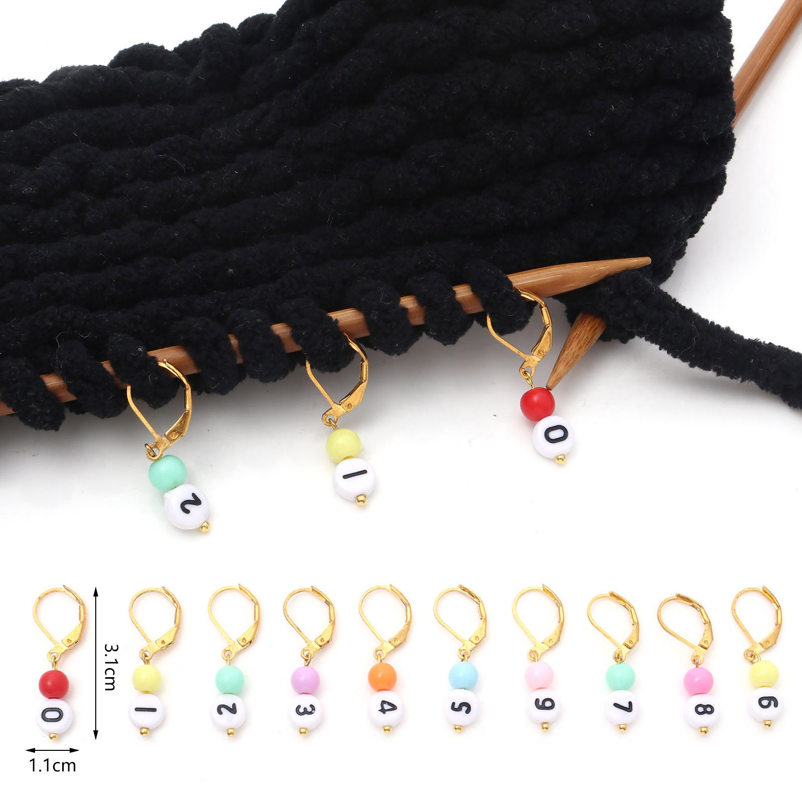 1 Set ( 10 PCs/Set) Copper & A - Stitch Marker Ring review and price