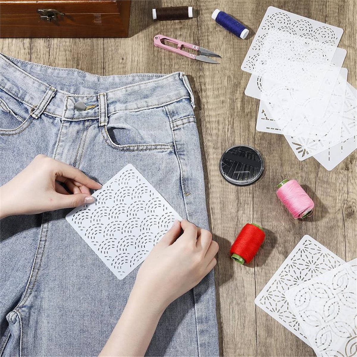 30 Pcs Spike Template Stencil  - Embroidery X Pattern review and price