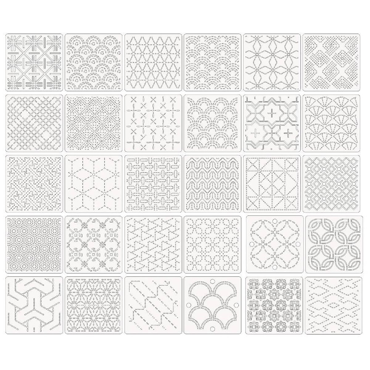 30 Pcs Spike Template Stencil  - Embroidery X Pattern review and price