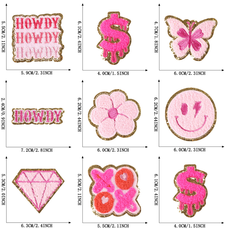 10pcs Iron On Patches Lot Chen - Embroidery Design 3D review and price