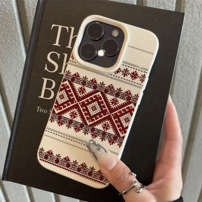 White Lychee Pattern Red and W - Embroidery X Pattern review and price