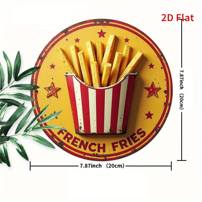 2D Flat, 1pc Retro French Frie - Embroidery Garden review and price