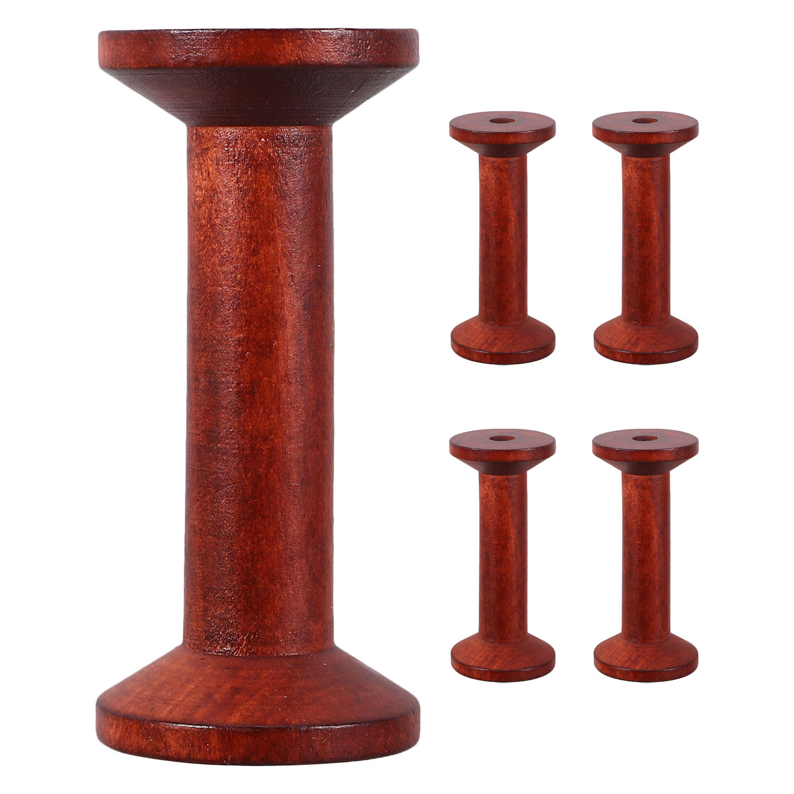 5Pcs Wooden Spools Crafts Wood - Embroidery Ribbon review and price