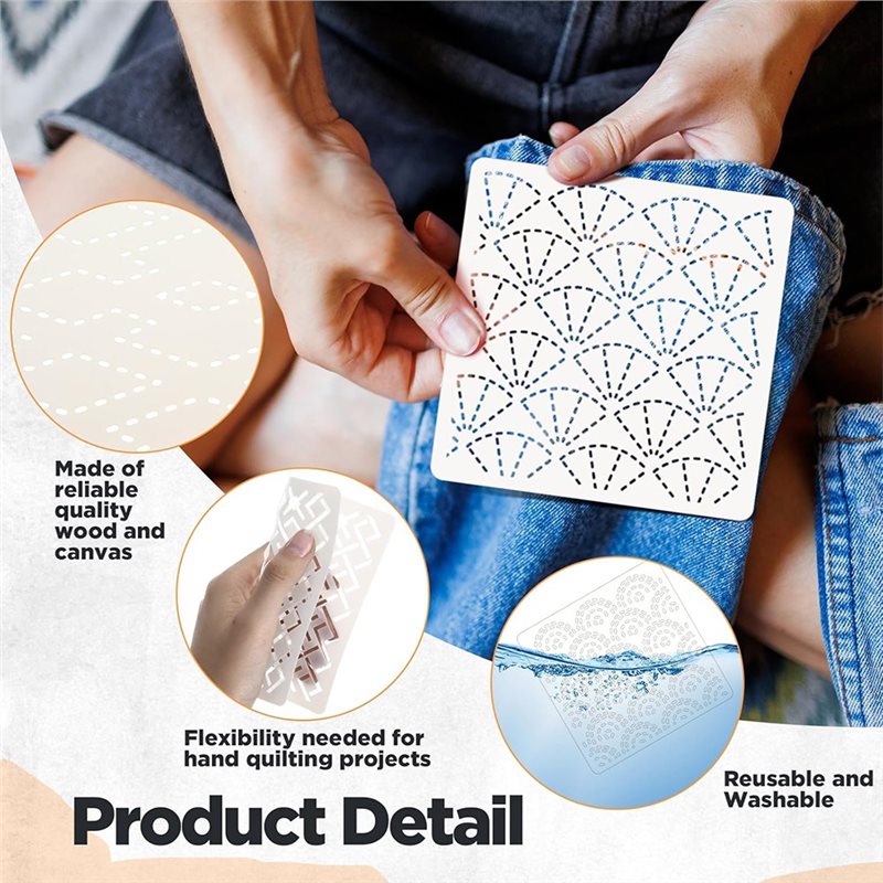 ABBP-30 Pcs Spike Template Ste - Embroidery X Pattern review and price