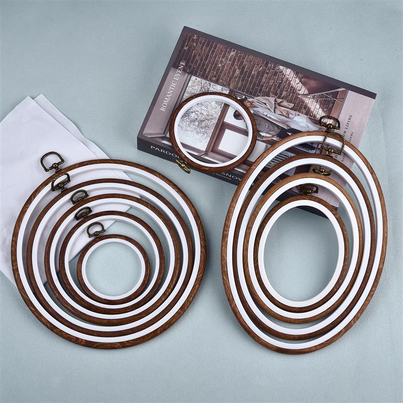 Sewing Tool Round Oval Wooden  - Stitch Marker Ring review and price