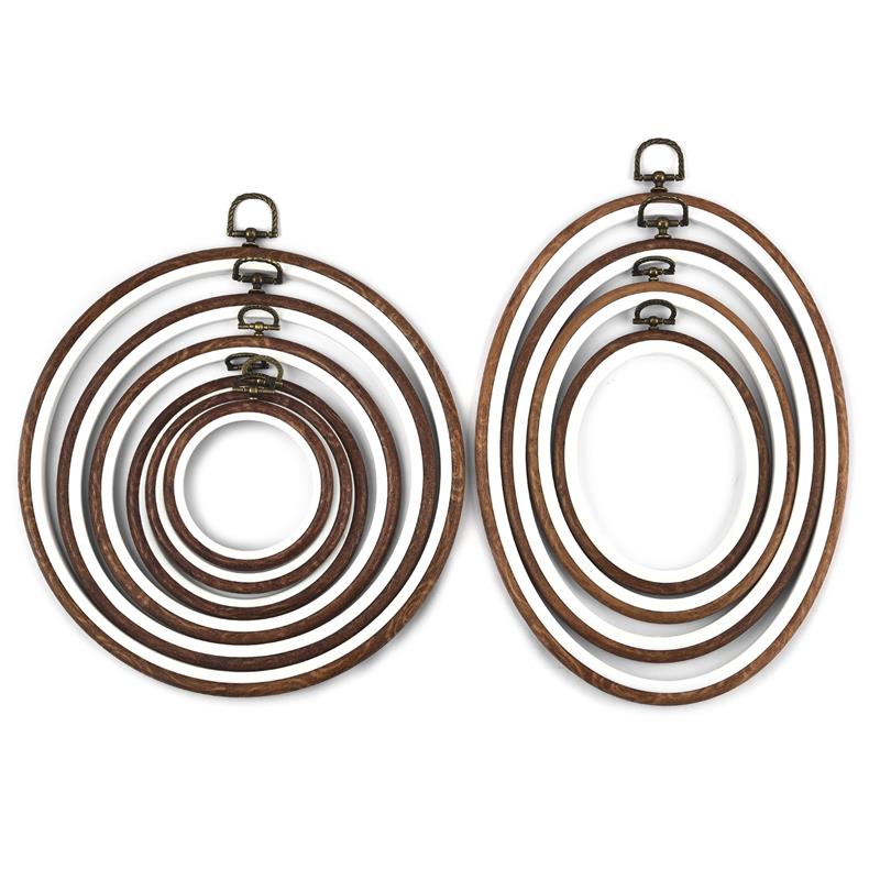Sewing Tool Round Oval Wooden  - Stitch Marker Ring review and price