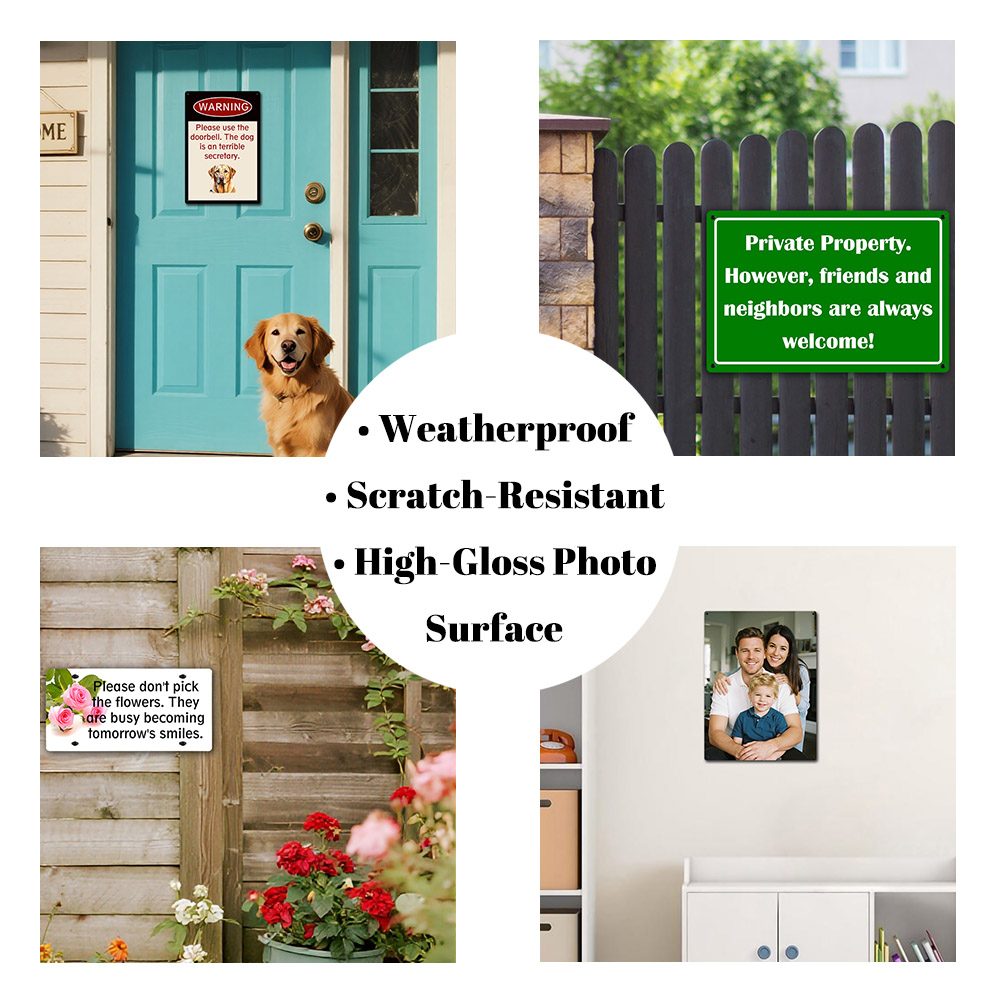 Custom Aluminum Sign Personali - Embroidery Garden review and price