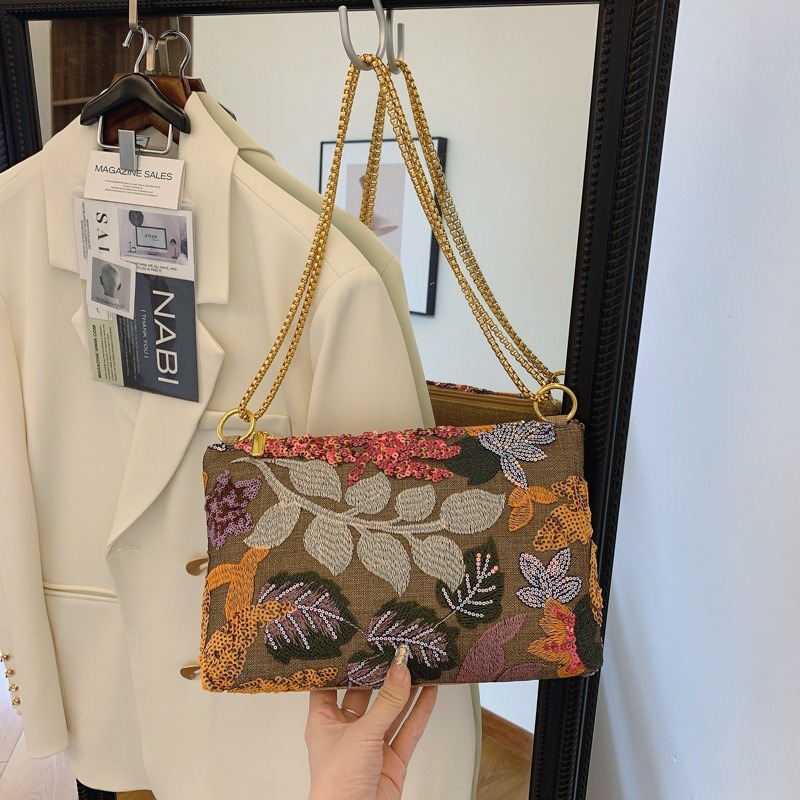 Sequins Embroidery Clutch Bag  - Embroidery Bali review and price