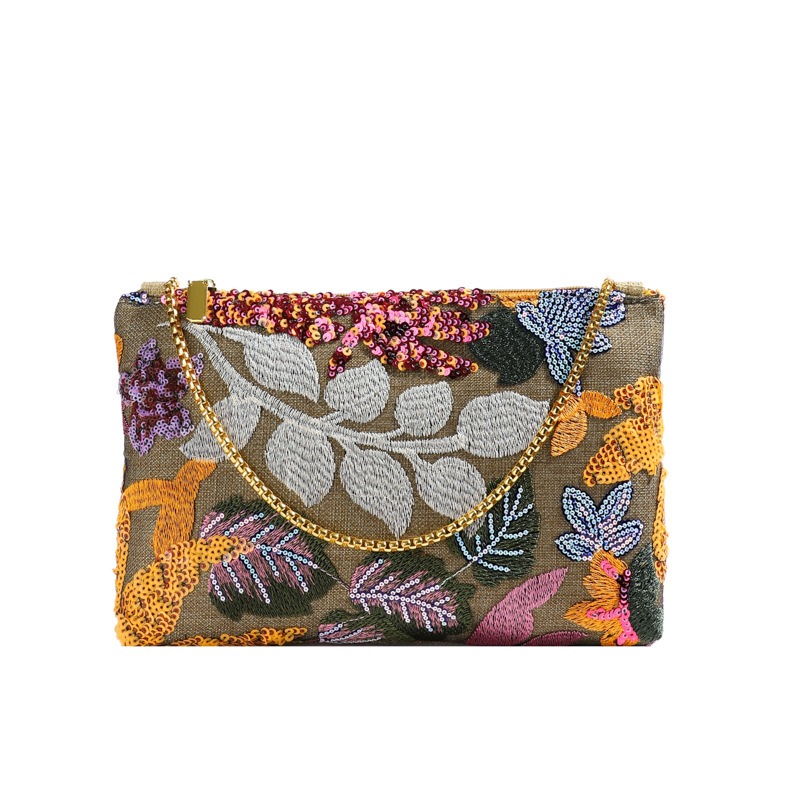 Sequins Embroidery Clutch Bag  - Embroidery Bali review and price