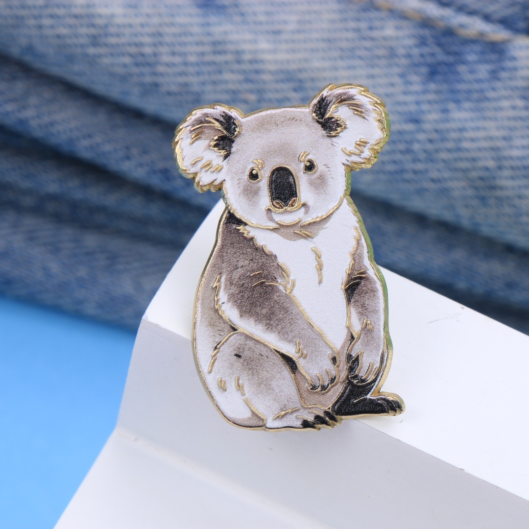 Watercolor Koala Enamel Lapel  - Embroidery Australia review and price
