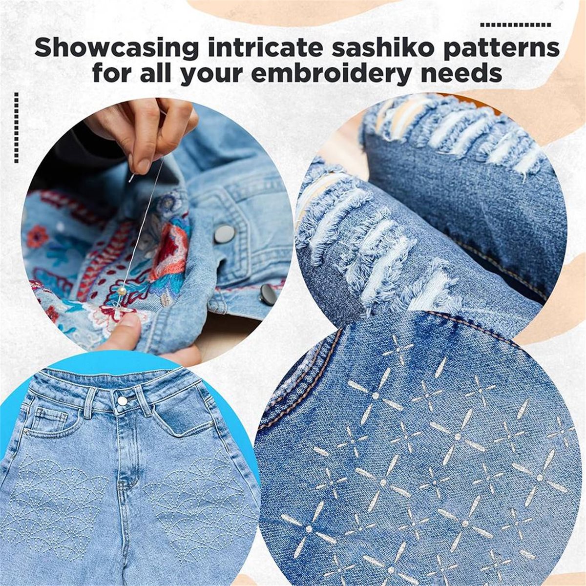 30 Pcs Spike Template Stencil  - Embroidery X Pattern review and price