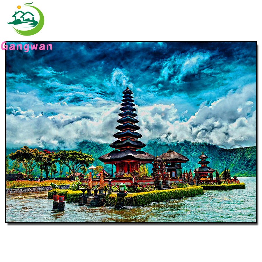 scenic building diamond painti - Embroidery Bali review and price