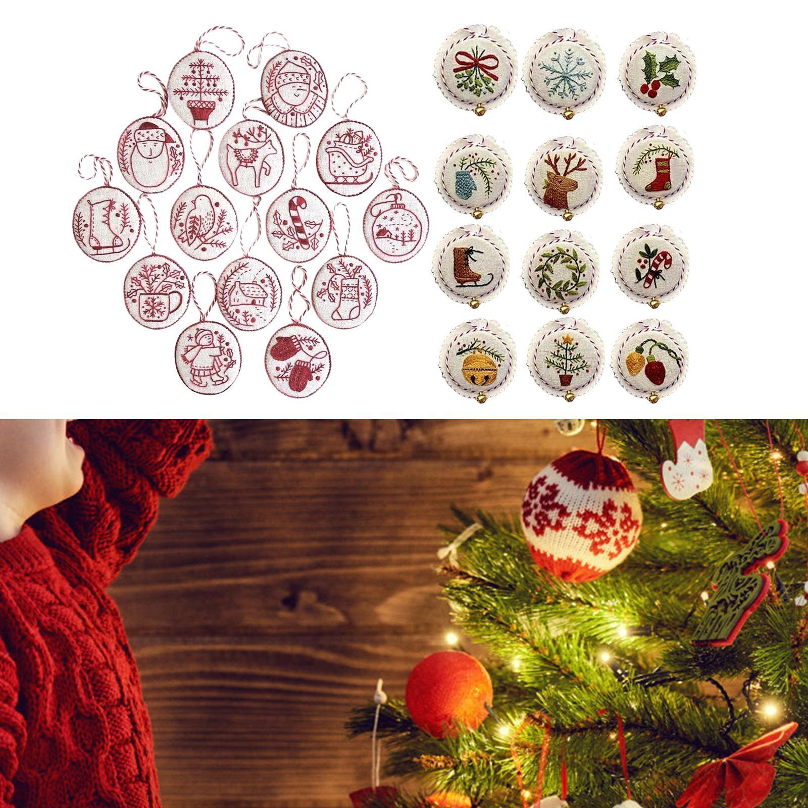 Hand Embroidery Christmas Orna - Embroidery Xmas Ornaments review and price