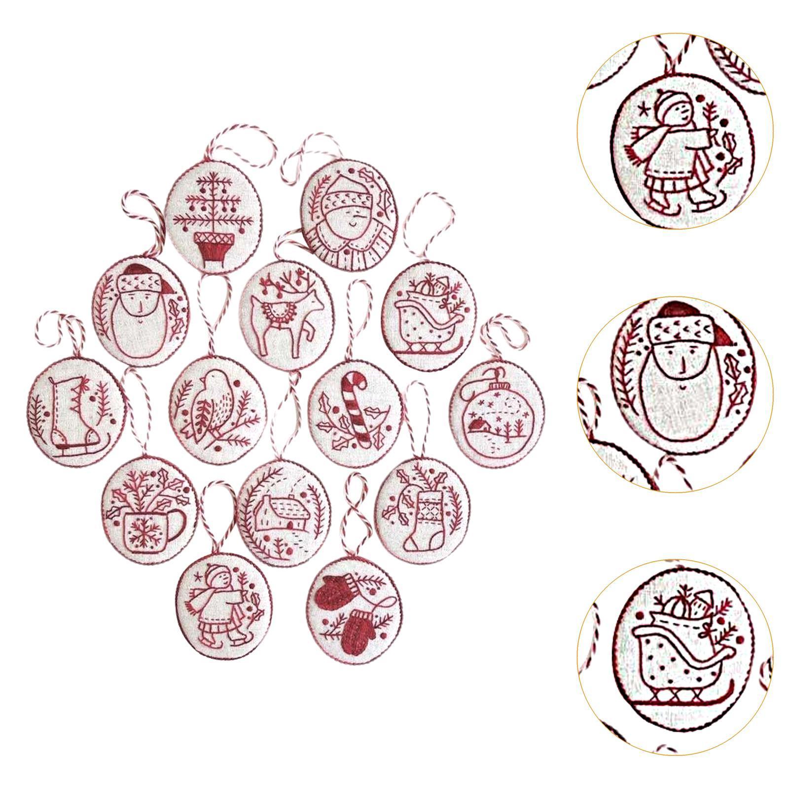 Hand Embroidery Christmas Orna - Embroidery Xmas Ornaments review and price