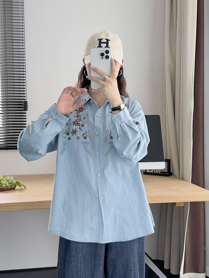 Harajuku y2k Denim Shirts Wome - Embroidery Jeans review and price