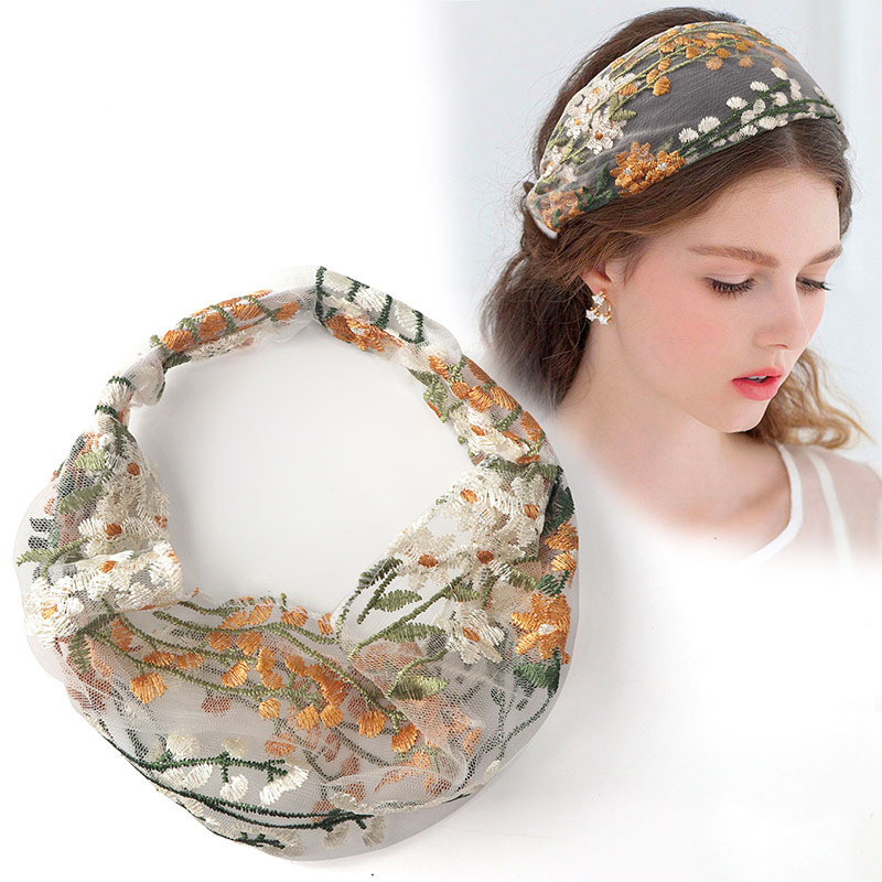 Female Ethnic Hairbands Elasti - Embroidery Knot review and price