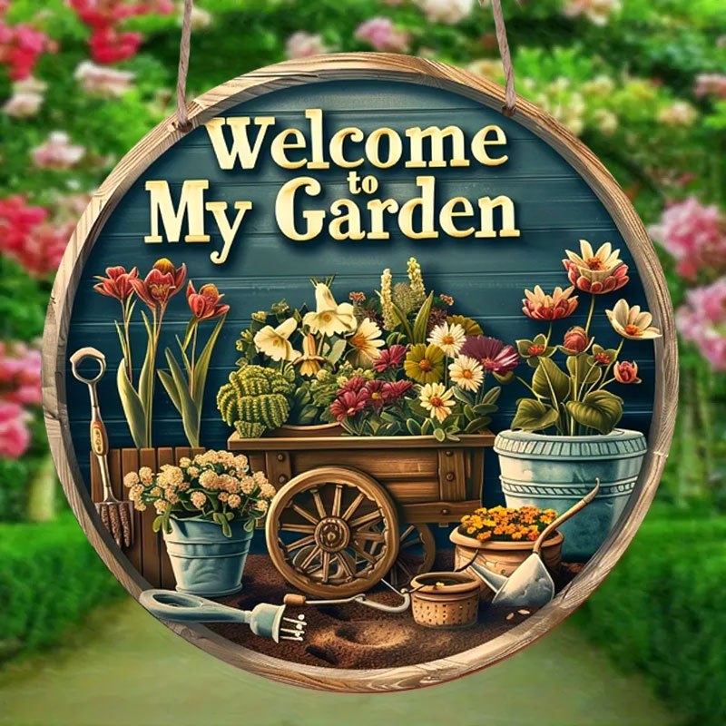 1 Piece 2D Welcome to My Garde - Embroidery Garden review and price