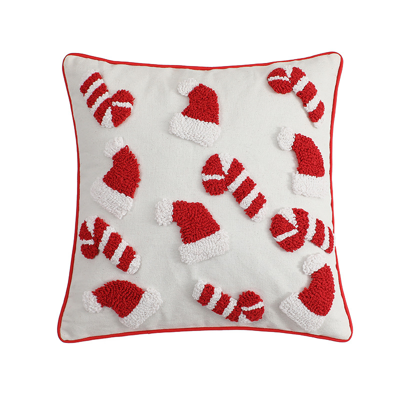 Red Christmas Pillow Cover Dec - Embroidery Xmas Ornaments review and price