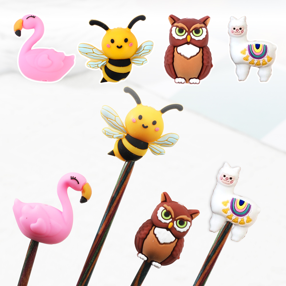 2/4/8pcs Cute Animals Silicone - Stitch Marker Ring review and price