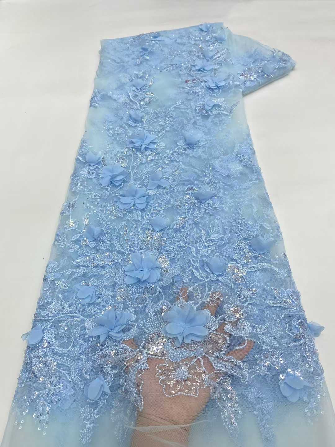 New Design African Tulle Lace  - Embroidery Design 3D review and price