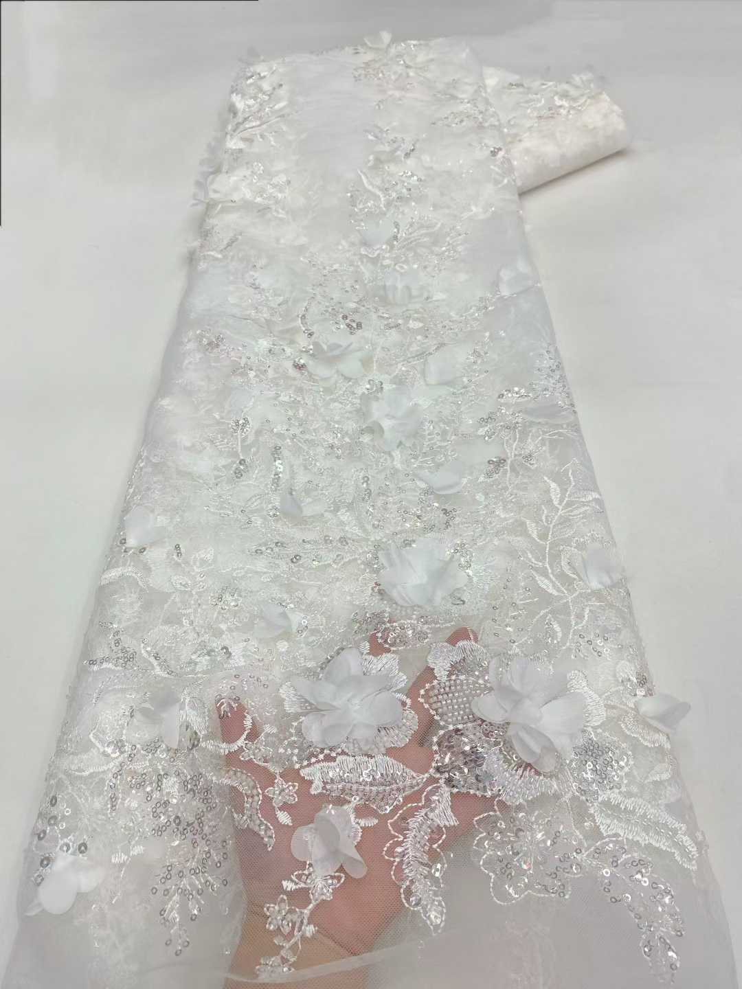 New Design African Tulle Lace  - Embroidery Design 3D review and price
