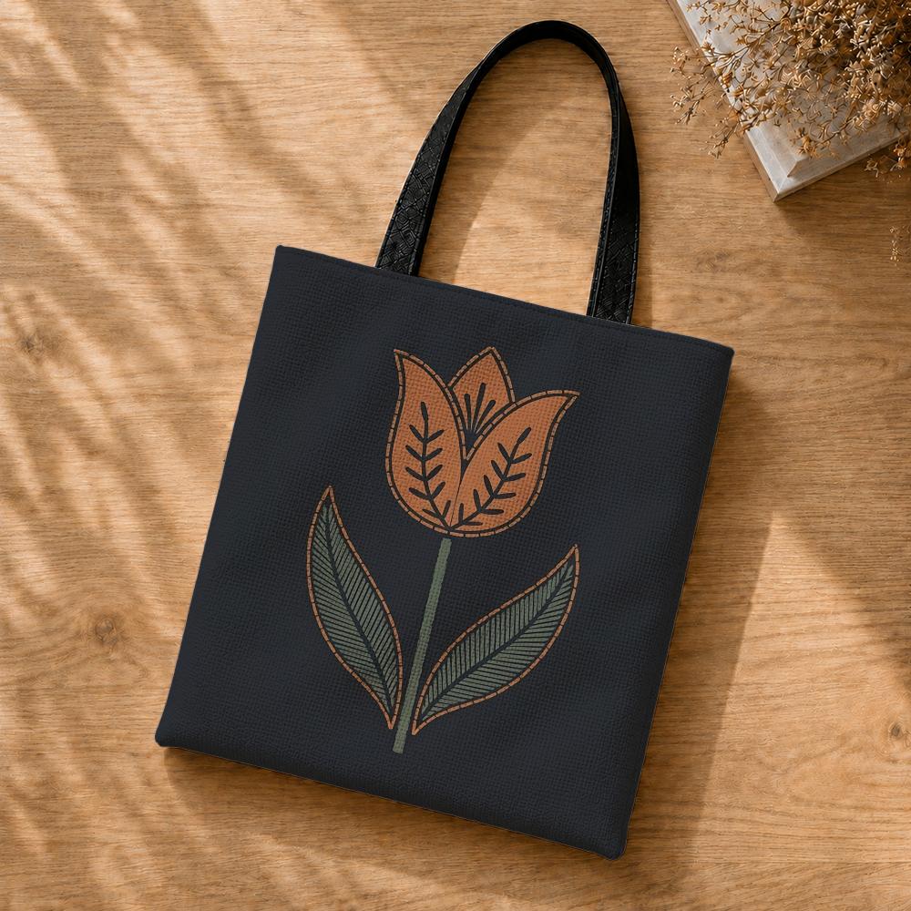 Retro floral embroidery effect - Embroidery Effect Canva review and price