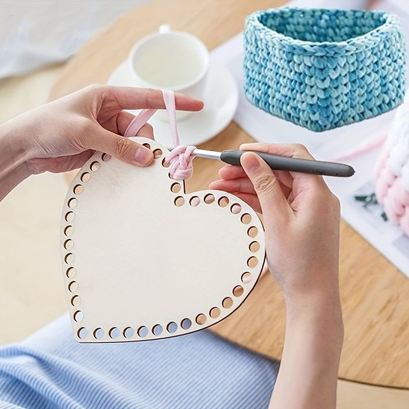 3pcs Heart-Shaped Crochet Bask - Embroidery Hoop review and price