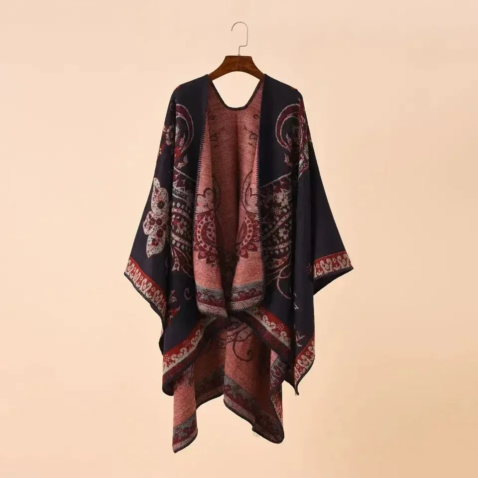 Patterned Faux Cashmere Warm S - Embroidery X Pattern review and price
