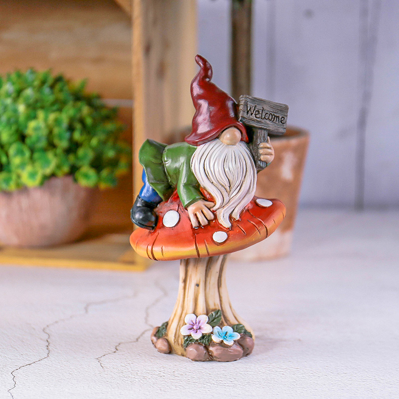 Resin Garden Gnome Statue on M - Embroidery Garden review and price