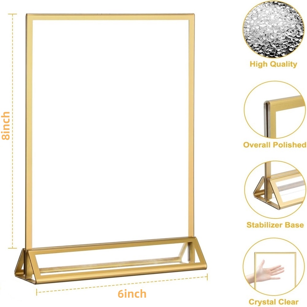 Pack of 6 6x8 Gold Picture Fra - Embroidery Studio review and price