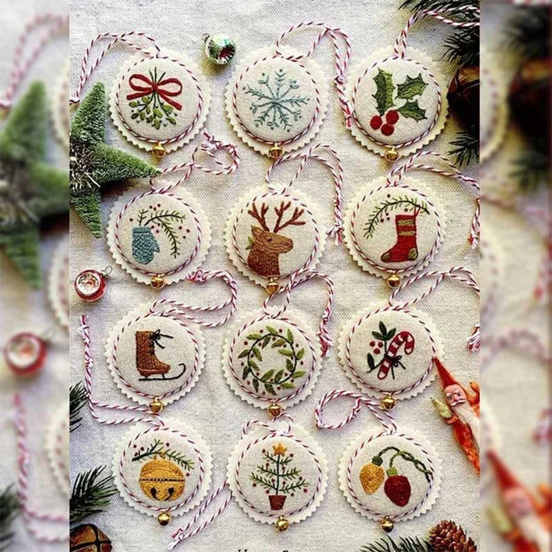 Christmas Embroidery Kit DIY H - Embroidery Xmas Ornaments review and price