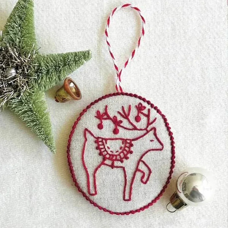 Christmas Embroidery Kit DIY H - Embroidery Xmas Ornaments review and price