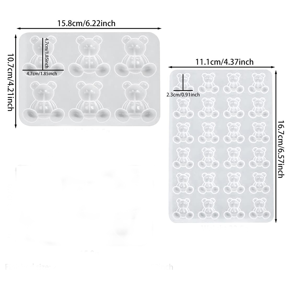 Crystal Bear Resin Silicone Mo - Embroidery Simple review and price