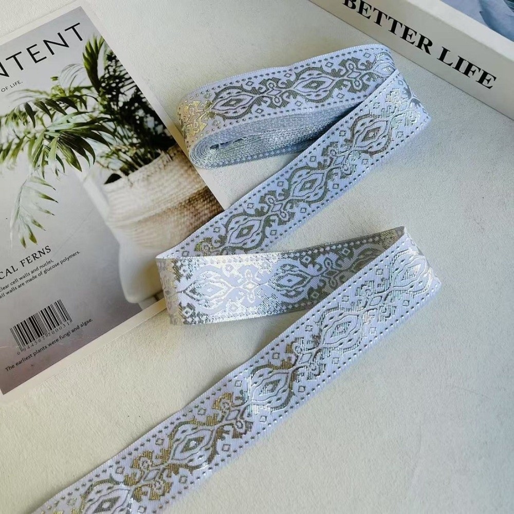 Silver Glitter Embroidery Ribb - Embroidery Ribbon review and price