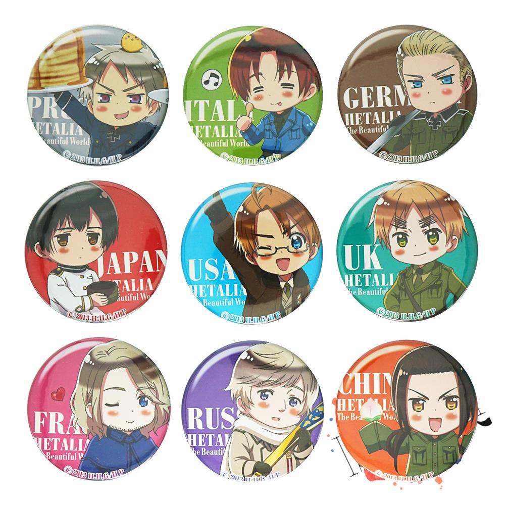 Axis Power HETALIA Anime Badge - Embroidery Australia review and price