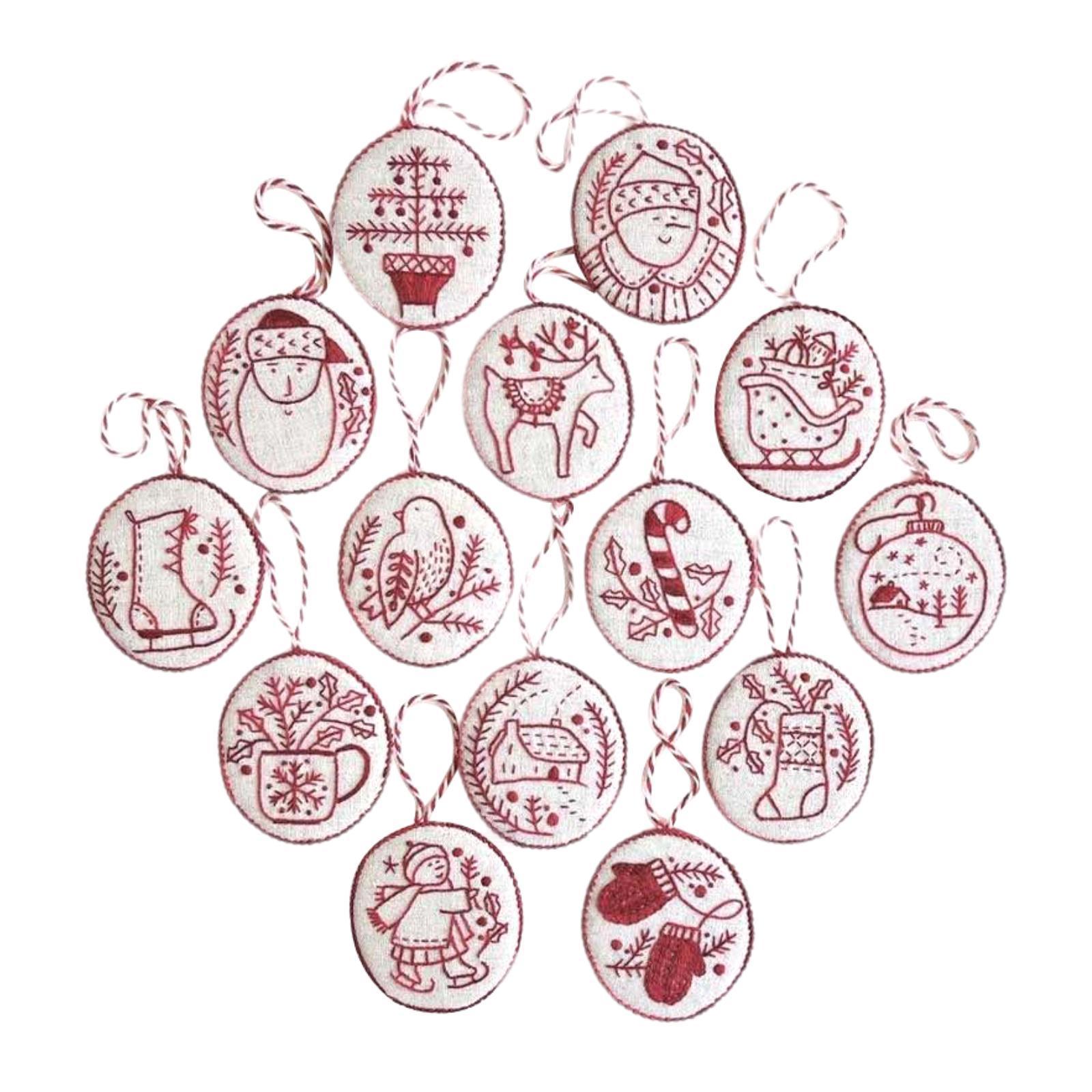 Hand Embroidery Christmas Orna - Embroidery Xmas Ornaments review and price
