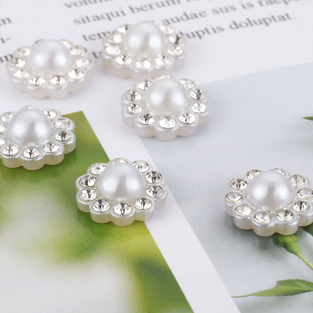 50pcs White Flat Imitation Pea - Embroidery Simple review and price