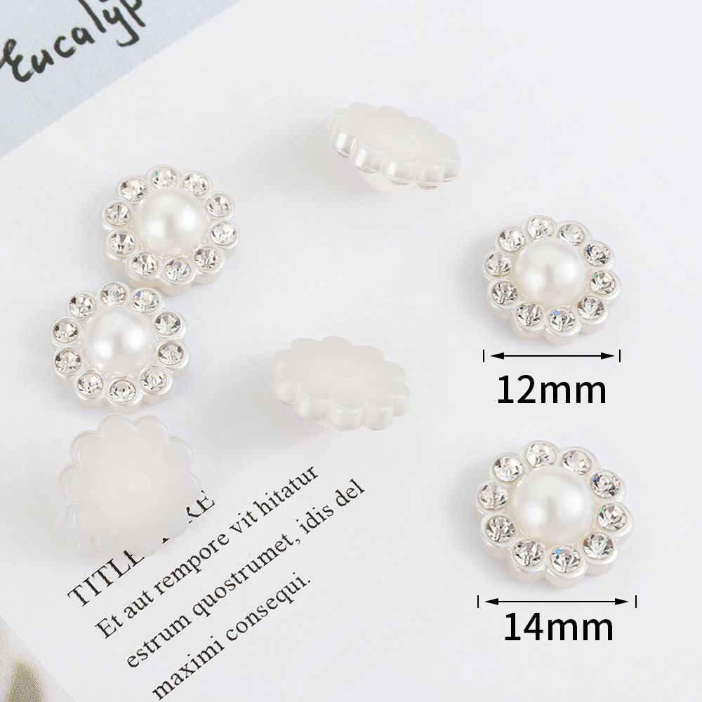 50pcs White Flat Imitation Pea - Embroidery Simple review and price